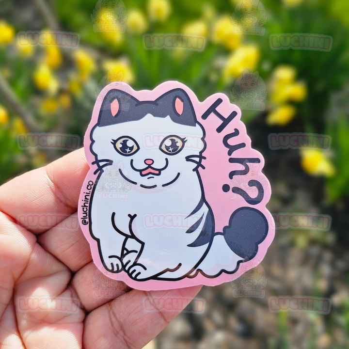 Cute Silly Cat Premium Waterproof Vinyl Diecut Stickers