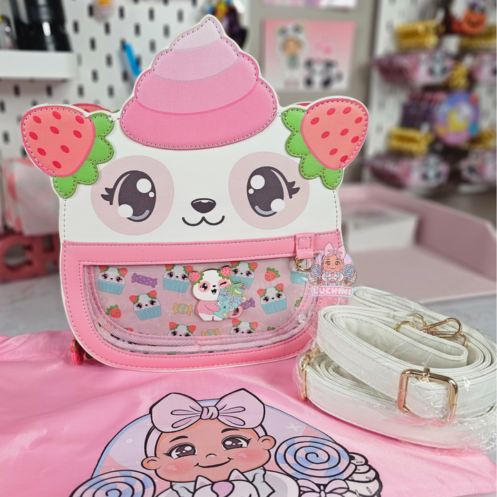 MINI Strawberry Panda Cupcake Ita Bag