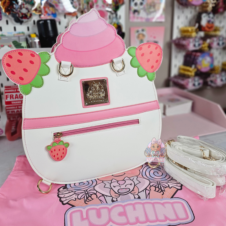 B GRADE LARGE Strawberry Panda Cupcake Ita Bag