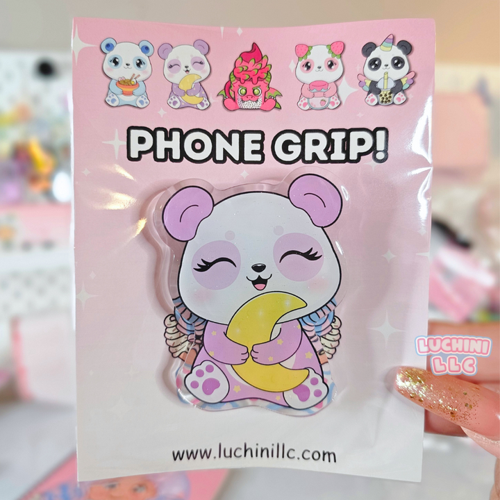 Lavender Panda Phone Grip