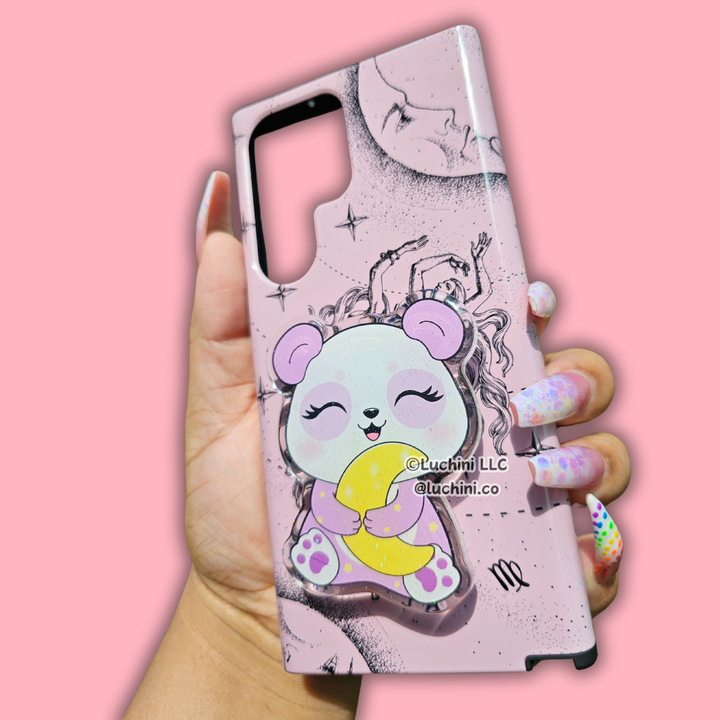 Lavender Panda Phone Grip