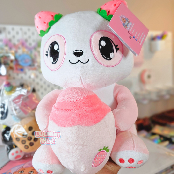 Strawberry Panda Plushie