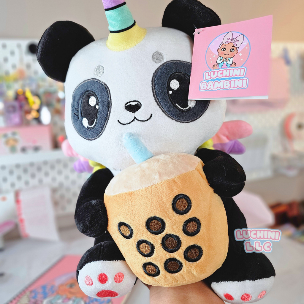  AIXINI Cute Pandacorn Plush Stuffed Unicorn Panda Bear  Animal Plushie 10 Soft Toy