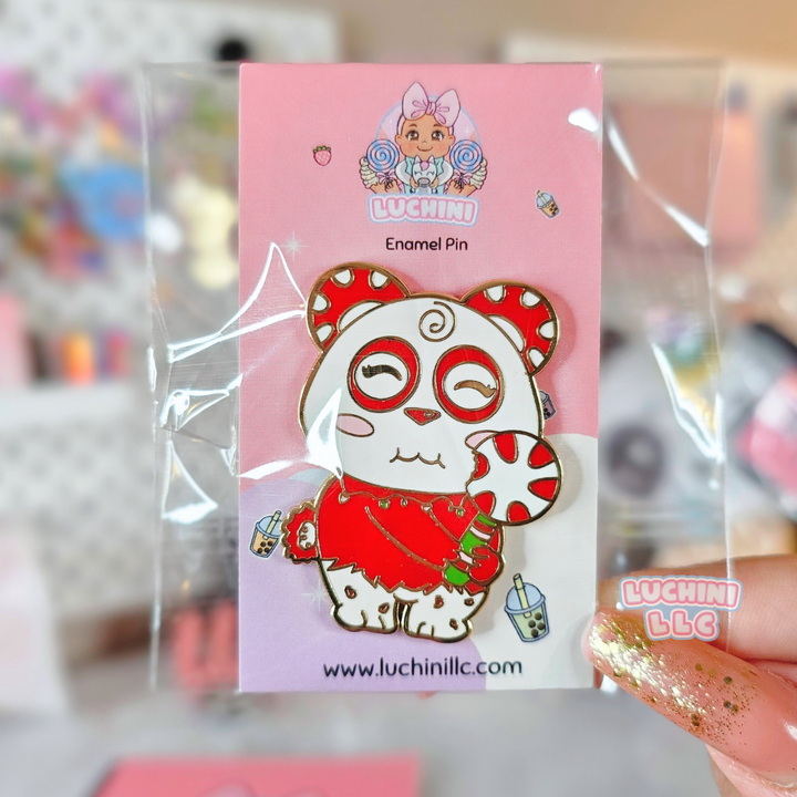 Peppermint Panda Enamel Pin