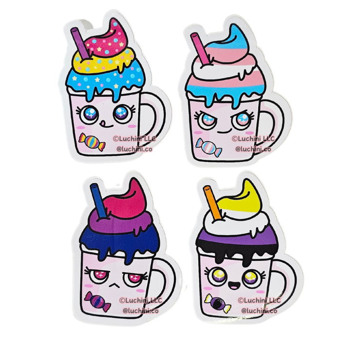 Pride Milkshake Stickers