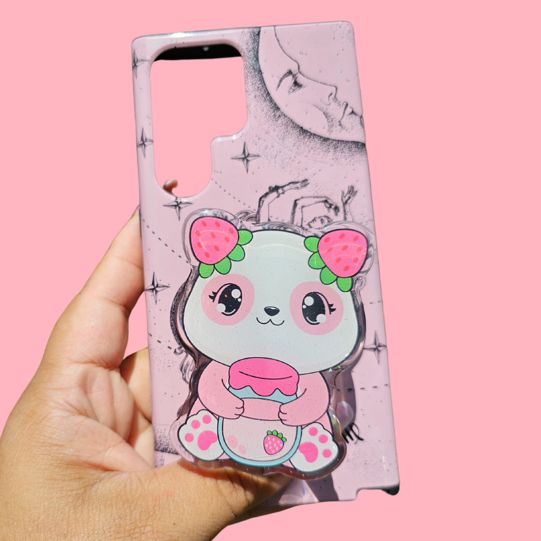 Strawberry Panda Phone Grip