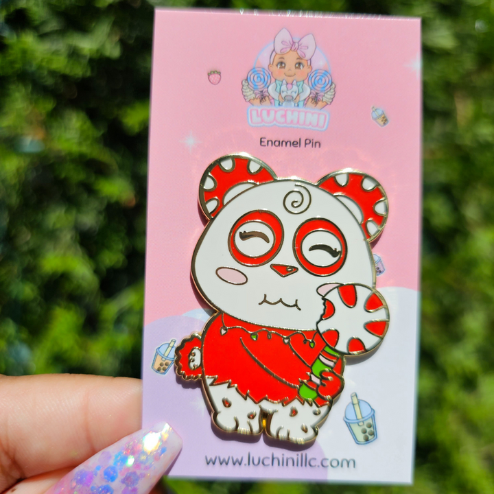 Peppermint Panda Enamel Pin