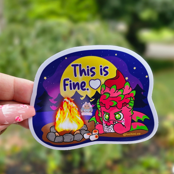 "This is Fine" Draggy Sticker