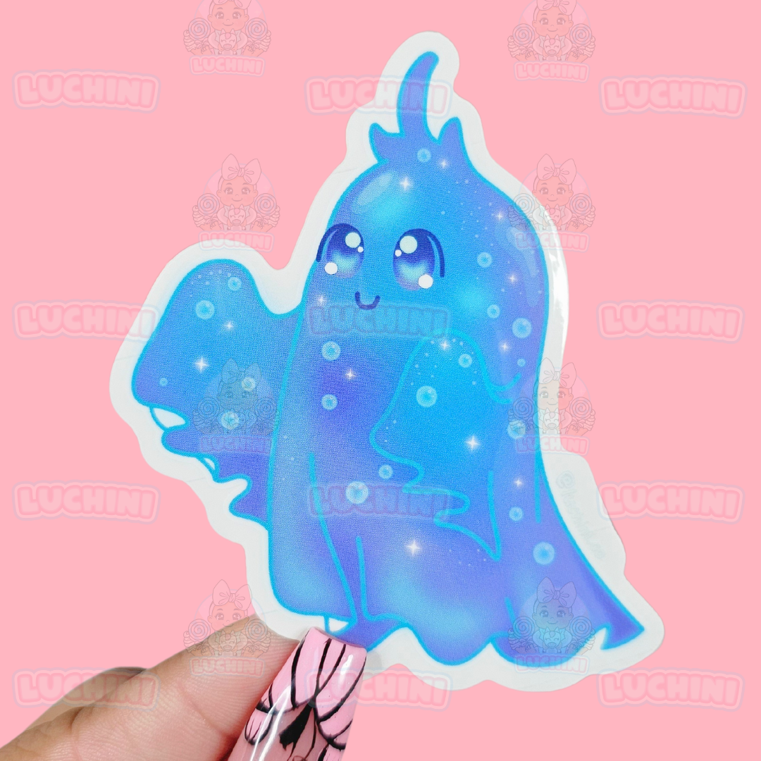 Fire & Water Elemental Ghost Stickers