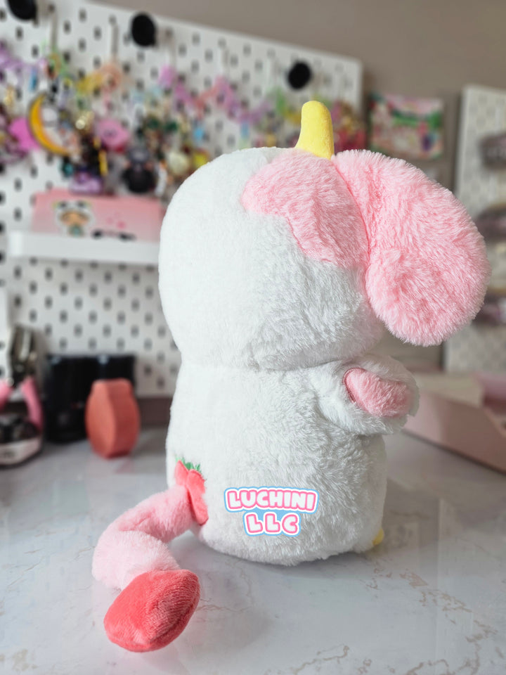 ONE of ONE Strawberry Cow Plushie