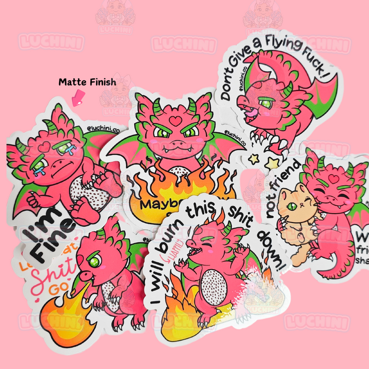 Relatable Dragon Stickers