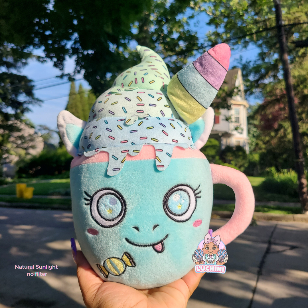 Peluche de batido de unicornio kawaii